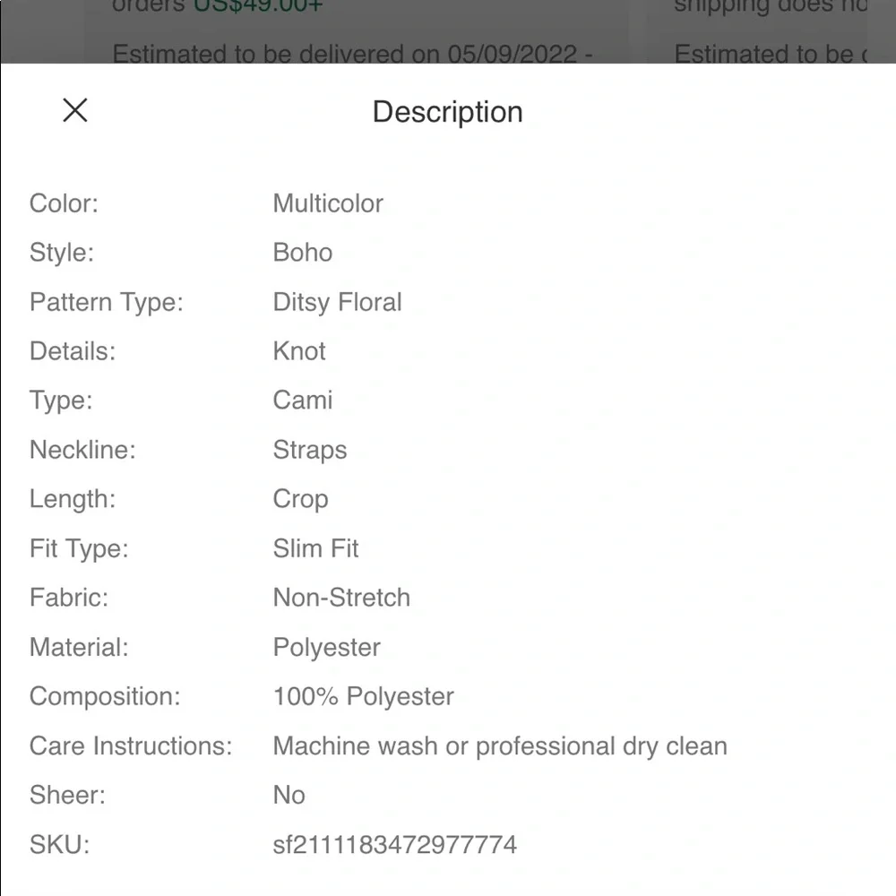 Shein Curvy Plus Crop Top NEW - Picture 6 of 6